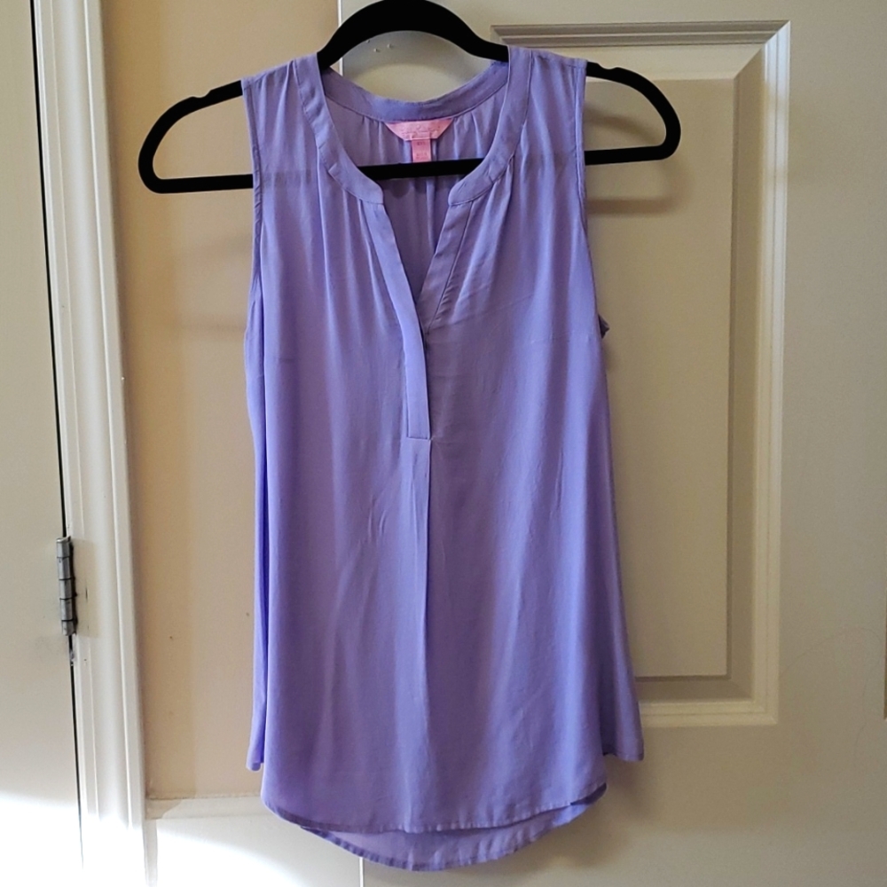Purple Lilly Pulitzer tank top, size XXS, $15
